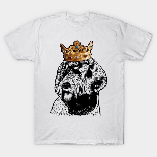 Portuguese Water Dog King Queen Wearing Crown T-Shirt by millersye